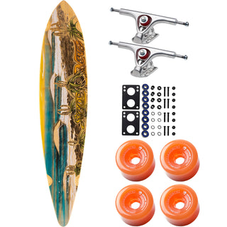 Sector 9 Longboard J-Bay 9.75" x 44" Pintail with Paris / Arbor Parts Package