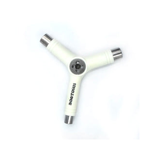 Dogtown Skateboard Y-Tool Skate Tool with Axle Rethreader White