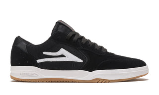 Lakai Skateboard Shoes Atlantic Black White Suede