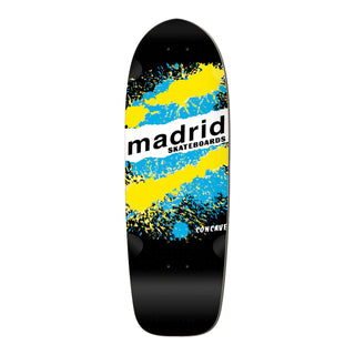 Madrid Deck Explosion Re-Issue Black/Blue/Yellow 9.87" Old School