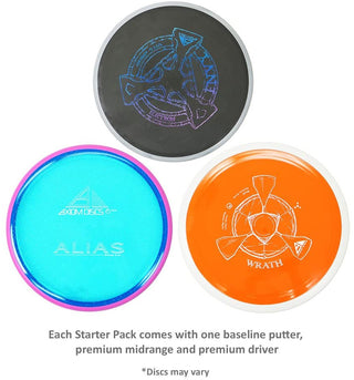 Axiom Premium Disc Golf Starter 3 Disc Set - Putter Midrange Driver (Assorted)