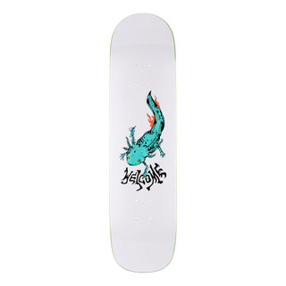 Welcome Deck Axlotl on Bunyip 8.0" x 31.6" White/Teal
