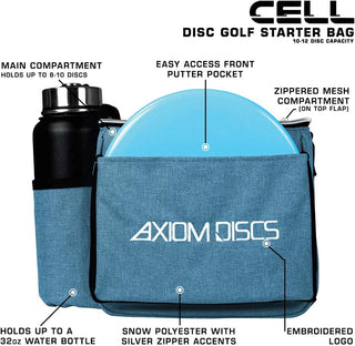 Axiom Discs Disc Golf Shoulder Bag - Cell - Holds 12 Discs - Choose Color