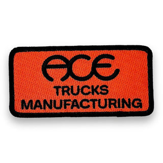 Ace Trucks Adhesive Embroidered Patch Timeclock 4" x 2"