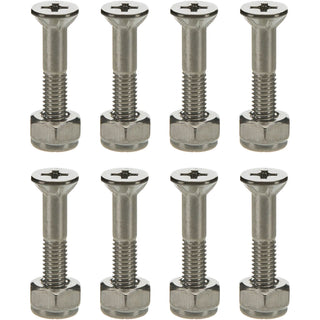 Ace Trucks Skateboard Mounting Hardware Silver 1" Phillips
