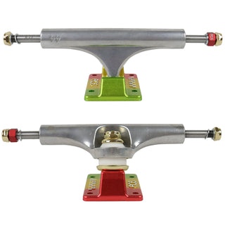 Ace Skateboard Trucks AF1 Ital (Green/Red/Gold) 66 (9.0" Axle) Pair