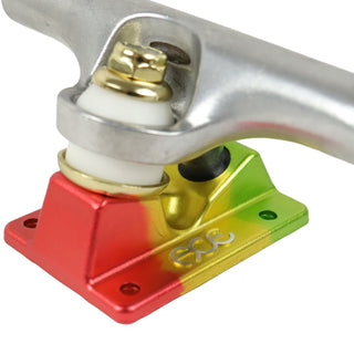 Ace Skateboard Trucks AF1 Ital (Green/Red/Gold) 44 (8.25" Axle) Pair