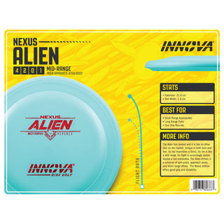 Innova Disc Golf Nexus Alien Multi Purpose 4/2/0/1 Teal/Flat Red 167 grams