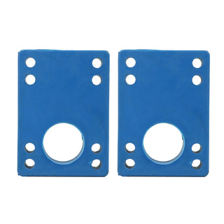 Longboard Angled Riser Pad Set - 5/16" to 9/16" Wedge Risers - Blue