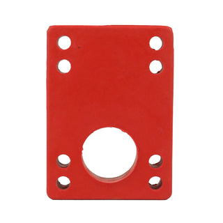 Longboard Angled Riser Pad Set - 5/16" to 9/16" Wedge Risers - Red