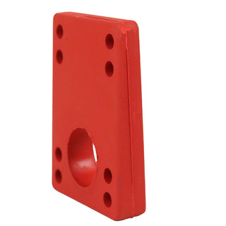 Longboard Angled Riser Pad Set - 5/16" to 9/16" Wedge Risers - Red