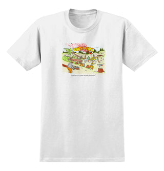 Anti Hero Skateboards Shirt Porous Walker Deforestation White