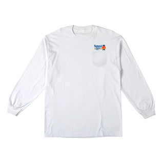 Anti Hero Skateboards Longsleeve Shirt Natural Revs Pocket White