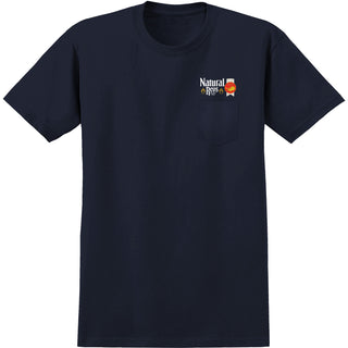 Anti Hero Skateboards Shirt Natural Revs Pocket Navy