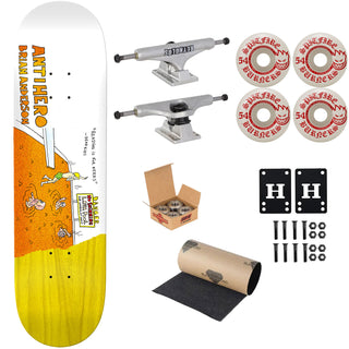 Anti Hero Premium Skateboard Complete BA Porous Walker Round 3 8.75" Ft. Independent/Spitfire
