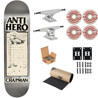 Anti Hero Premium Skateboard Complete DBX Chapman Lance Mountain Art 8.32" Ft. Krux/Spitfire/Independent