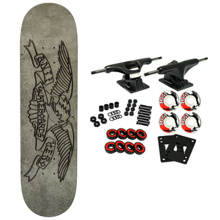 Anti Hero Skateboard Complete Treasure Island Eagle Grey 8.5" x 31.75"