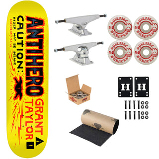 Anti Hero Premium Skateboard Complete Grant Taylor Caution 8.38" Ft. Krux/Spitfire/Independent