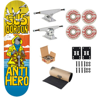 Anti Hero Premium Skateboard Complete Gus Gordon Full SE 8.5" Ft. Krux/Spitfire/Independent