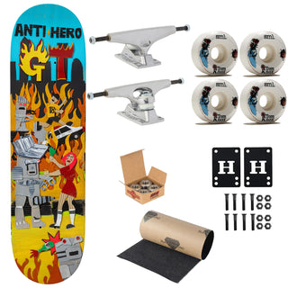 Anti Hero Premium Complete Skateboard Grant Taylor Kenji Goto 8.25" Ft. Krux/SML/Independent