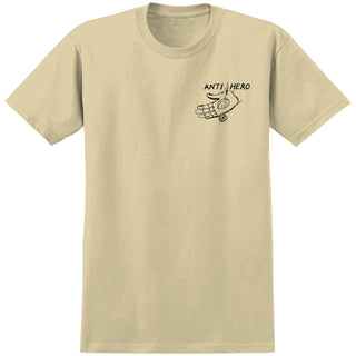 Anti Hero Skateboards Shirt Expressions Hand Heather Cream