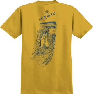Anti Hero Skateboards Shirt Expressions Sun Heather Mustard