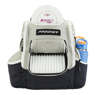 Prodigy Disc Golf Bag Apex XL Backpack Grey Holds up to 35 Discs