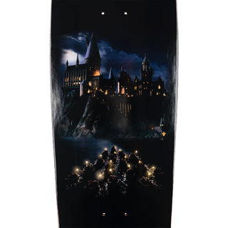 Welcome x Harry Potter Skateboard Deck Arrival on Slappy Slap Black/Gold Foil 9.5" 