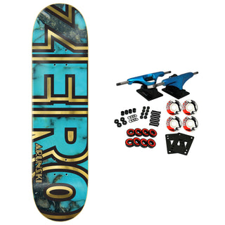 Zero Skateboard Complete Adam Arunski Bold Turquoise 8.25" x 31.9"