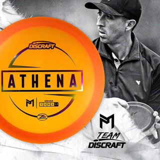 Discraft Disc Golf Paul McBeth Z Lite Athena Fairway Driver 7/5/0/2 Orange/Magenta Hexagons 162g