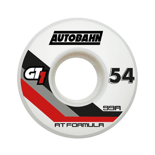 Autobahn Skateboard Wheels 54mm GT1 AT Formula 99A White