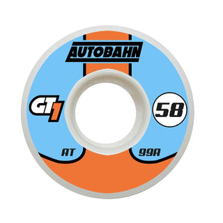 Autobahn Skateboard Wheels 58mm GT1 AT Formula 99A White