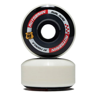 Autobahn Skateboard Wheels 56mm Dual Duro AT Formula 99A White