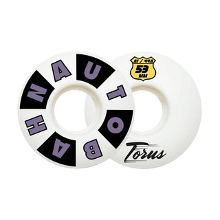 Autobahn Skateboard Wheels 53mm Torus AT Formula 99A White