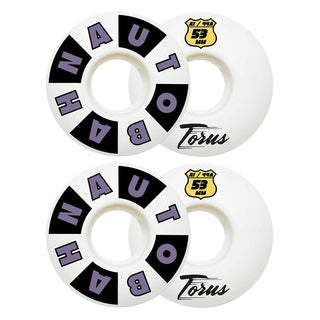 Autobahn Skateboard Wheels 53mm Torus AT Formula 99A White