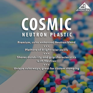 Axiom Disc Golf Cosmic Neutron Insanity Distance Driver 9/5/-2/1.5 Dark Pink Peach/Lime Green 159 grams
