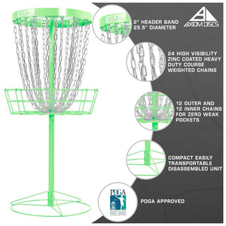 Axiom Disc Golf Basket Pro Catcher Target Lime