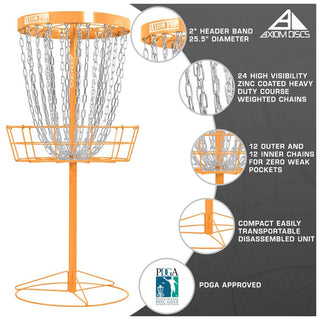 Axiom Disc Golf Basket Pro Catcher Target Orange