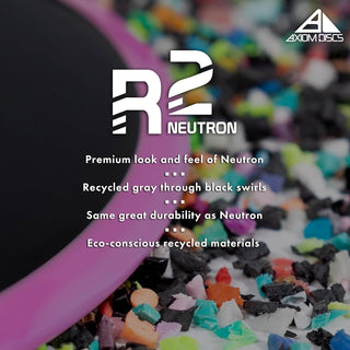 Axiom Disc Golf R2 Neutron Paradox Midrange 5/4/-4/0 Black/Purple Slate 174 grams