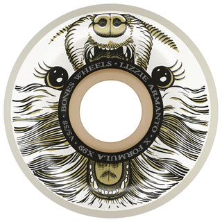 Bones Skateboard Wheels 58mm X-Formula 99A V5 Sidecut Lizzie Armanto Alma Mutter White