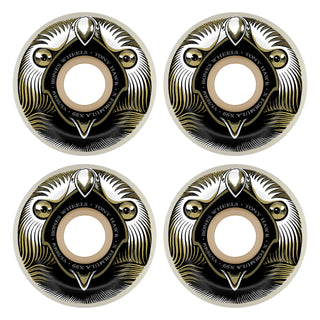 Bones Skateboard Wheels 58mm X-Formula 99A V5 Sidecut Tony Hawk Beak and Destroy White