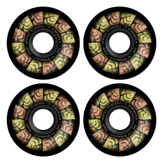 Bones Skateboard Wheels 53mm X-Formula 99A V6 Widecut Leaving Black