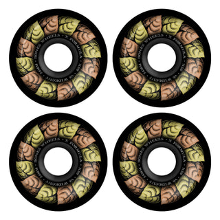 Bones Skateboard Wheels 54mm X-Formula 99A V6 Widecut Leaving Black