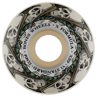 Bones Skateboard Wheels 52mm X-Formula 99A V1 Butterfly Effect White