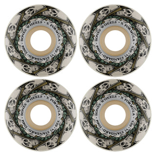 Bones Skateboard Wheels with Bronson Pro G3 Bearings X-Formula 53mm 99A V1