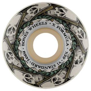 Bones Skateboard Wheels 54mm X-Formula 99A V1 Butterfly Effect White