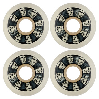 Bones Skateboard Wheels 52mm X-Formula 99A V5 Head Rush White
