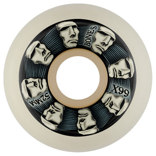 Bones Skateboard Wheels 52mm X-Formula 99A V5 Head Rush White