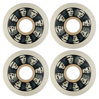 Bones Skateboard Wheels 53mm X-Formula 99A V5 Head Rush White