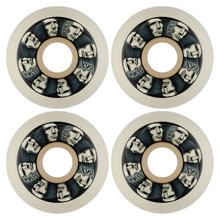 Bones Skateboard Wheels 55mm X-Formula 99A V5 Head Rush White